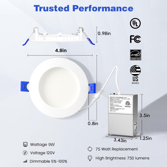 SunLake 12 Pack Recessed Lighting (6 boxes in total available) DO YOUR HOME GOOD - Picture 8 of 16